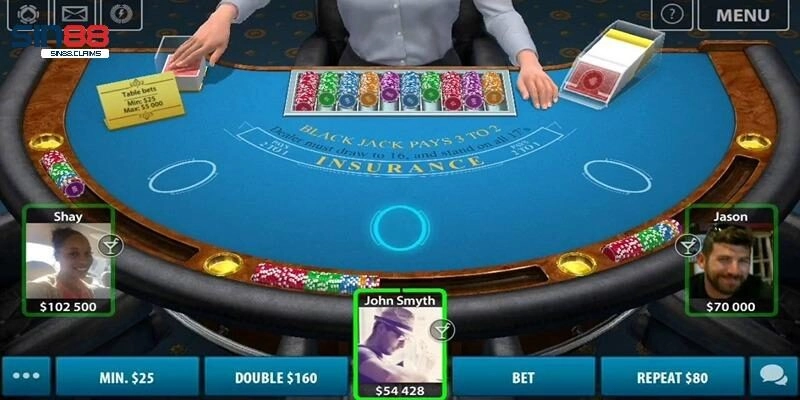 Lệnh cược Blackjack 3D